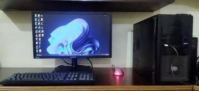 i5 6th generation and 25 inch monitor and Rx 460