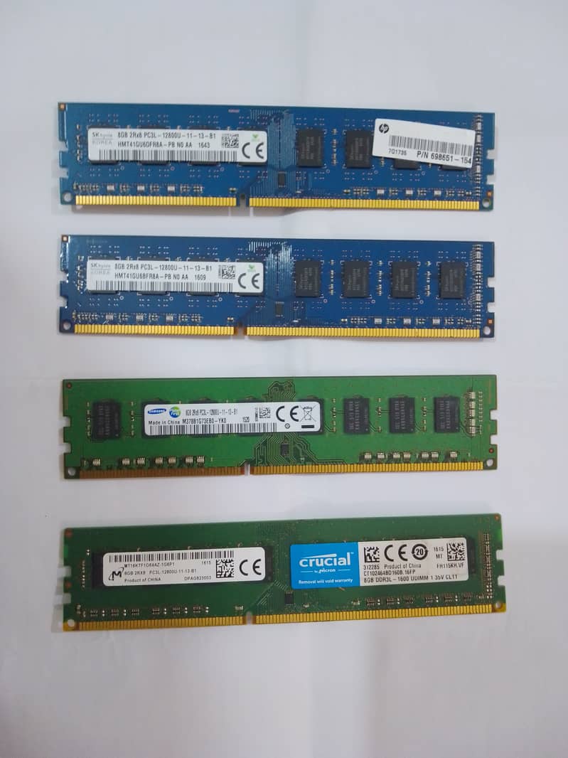 8GB DDR3 RAM STICKS 0