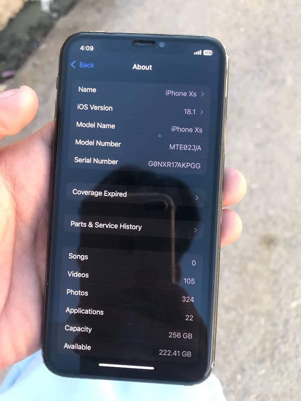 iPhone XS Exchange possible 256 GB Face ID of all ok NON PTA 5