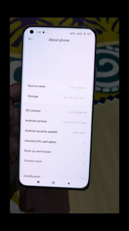 Mi 11ultra 888 snapdragon Prosser 8Gen2 Deul sim PTA approved 5G 10%10 7