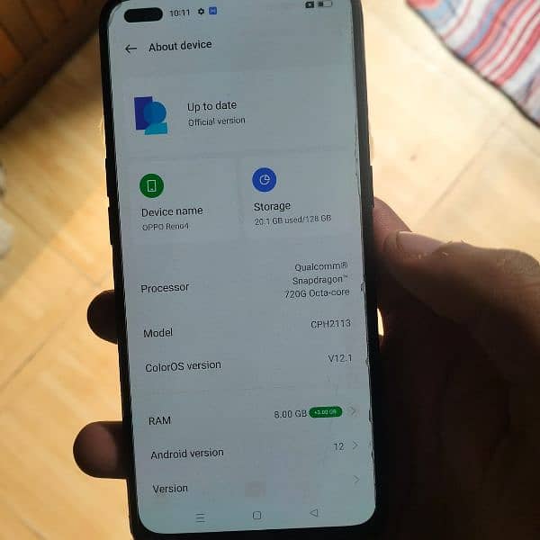 OPPO Reno 4 for sell in used 4