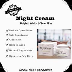 Brightening Night cream for all skin type _ illuminate your glow !