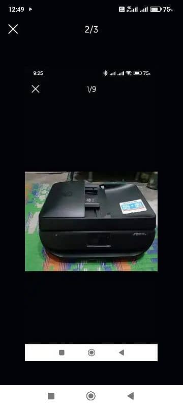 Hp wireless colour black printer all ok no any fault everything ok 0