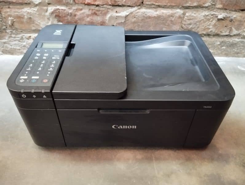 Canon TR4550 wireless colour black bilkul new catridge install all ok 6