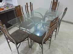 Dining Table with 6 seater chairs for sale urgent.