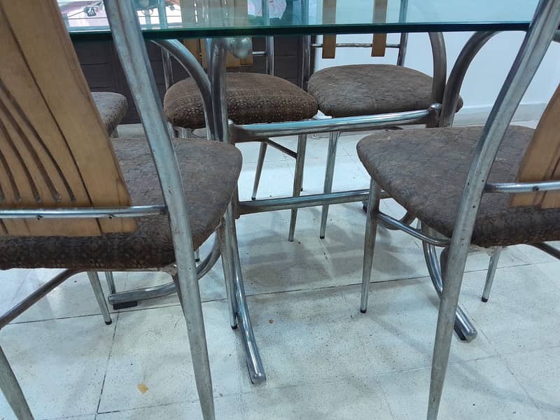 Dining Table with 6 seater chairs for sale urgent. 1