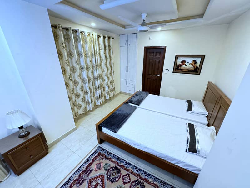 E11 3bedroom lavish furnished apartment available on rent for perday and weekly basis 7