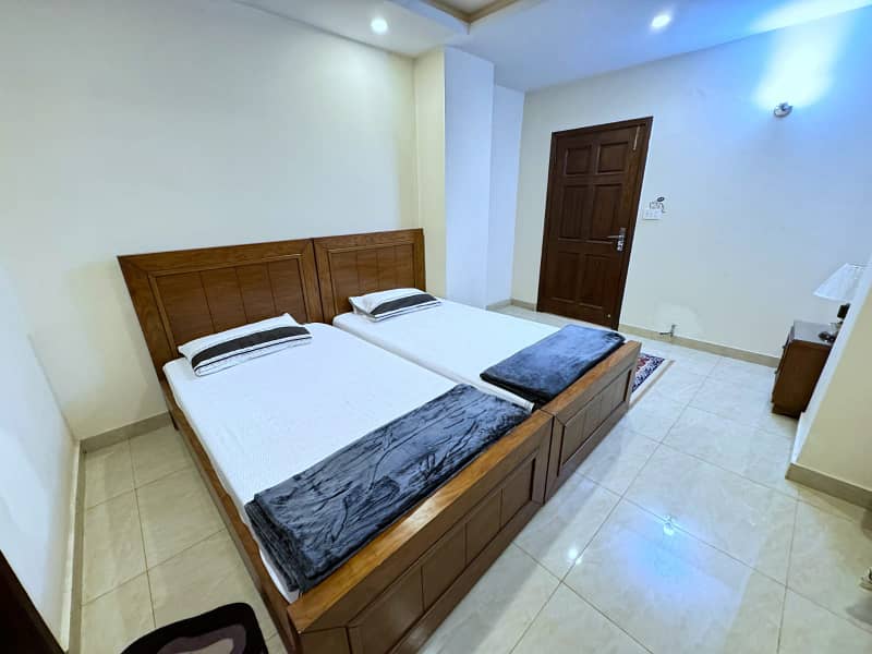 E11 3bedroom lavish furnished apartment available on rent for perday and weekly basis 21