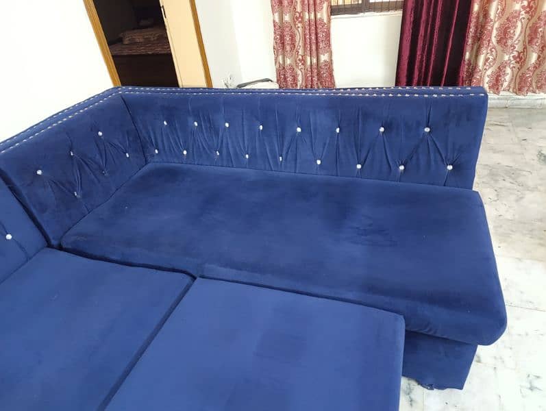 L shape sofa set with 3 seater 2