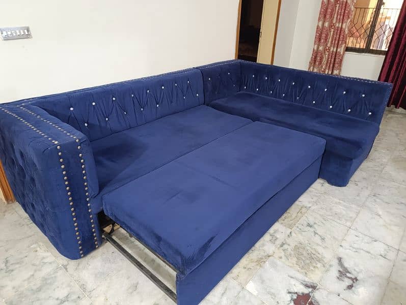 L shape sofa set with 3 seater 3