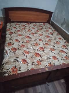 double bed , wooden, no nned for painting in good condition