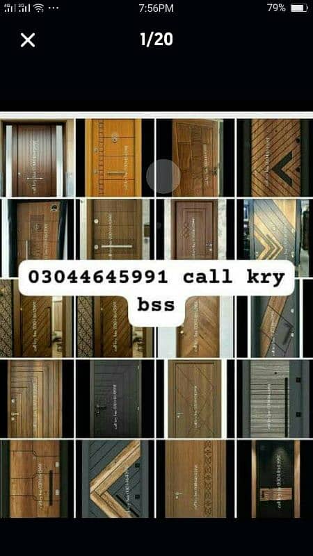 Fiber doors |Wood doors| PVc Doors|Panal Doors|Furniture| Water proof 1