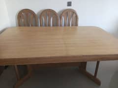 Dinning Table with 6 chairs with dressing Table