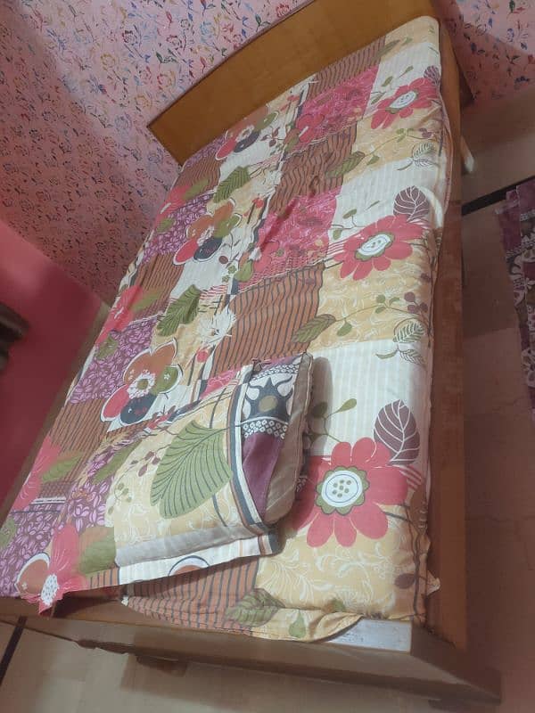 wooden bed urgent sale 1