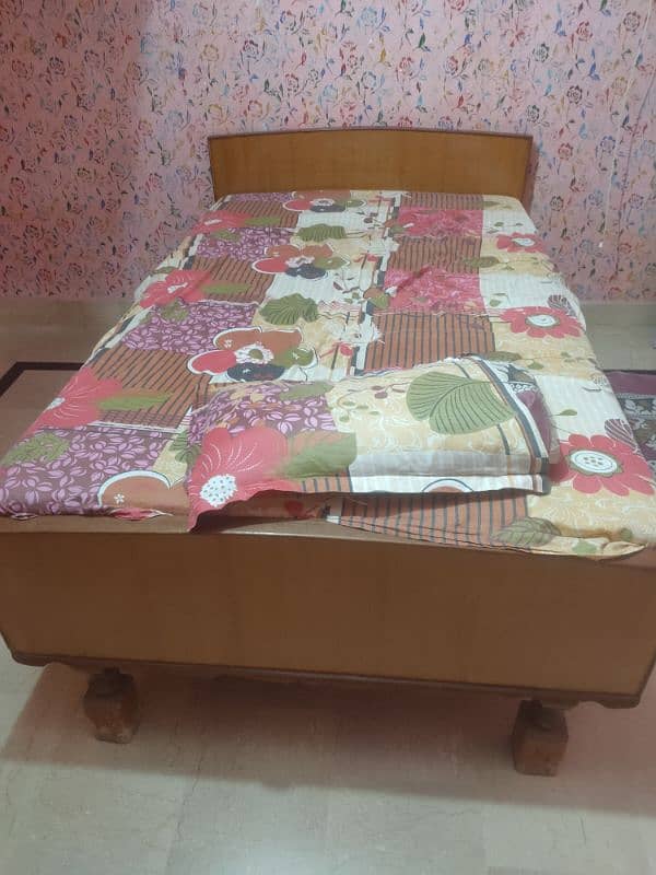 wooden bed urgent sale 2