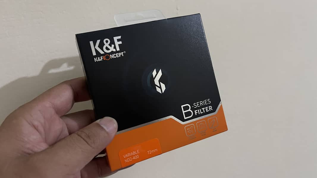 K & F variable ND filter 72 mm ND2-400 original for sale 0