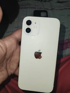 I phone 12 color white neat and clean