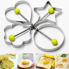 4Pcs Stainless Steel Fried Egg Mold