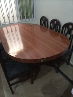 Dinning table with 6 chairs