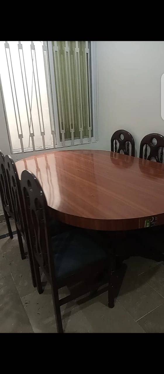 Dinning table with 6 chairs 2