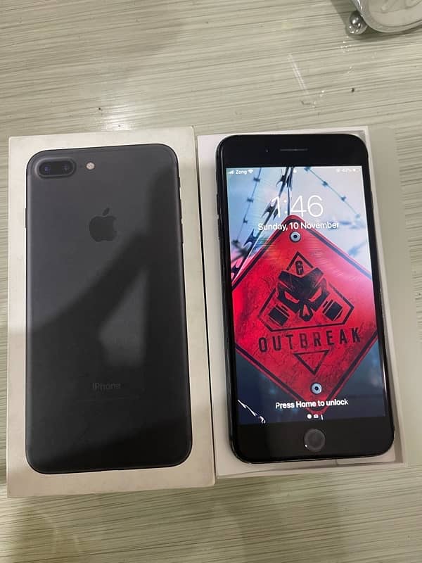 i phone 7plus / 128gb / pta approved / with orignal box 0