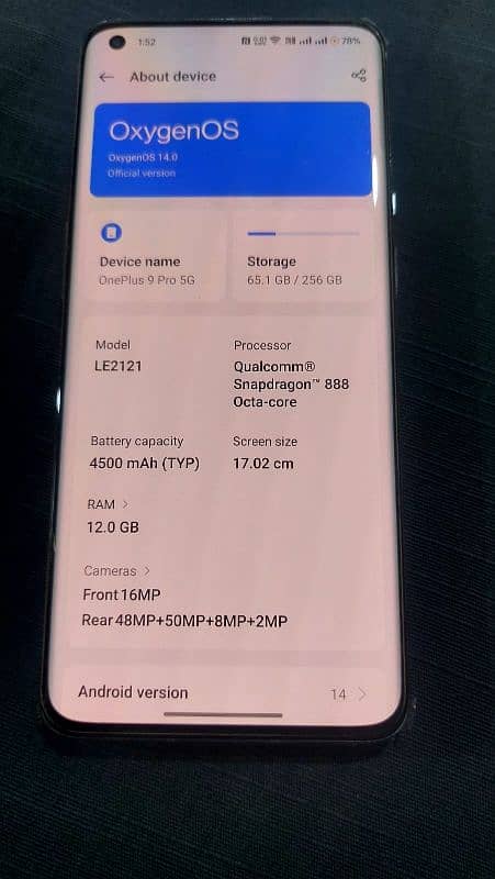 oneplus 9 Pro5G dual sim 12/256 1