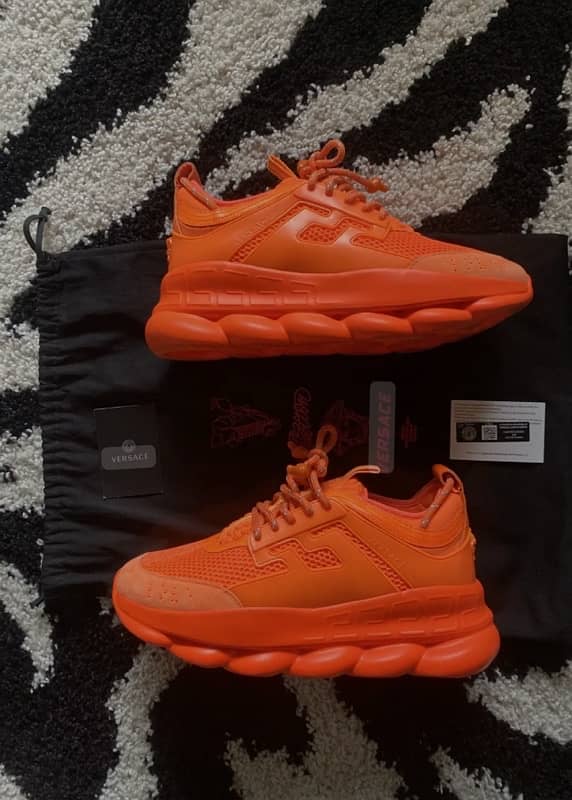 Versace chain reaction orange colour imported 1