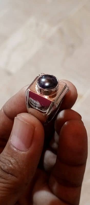 MARJAN Black stone ring 5