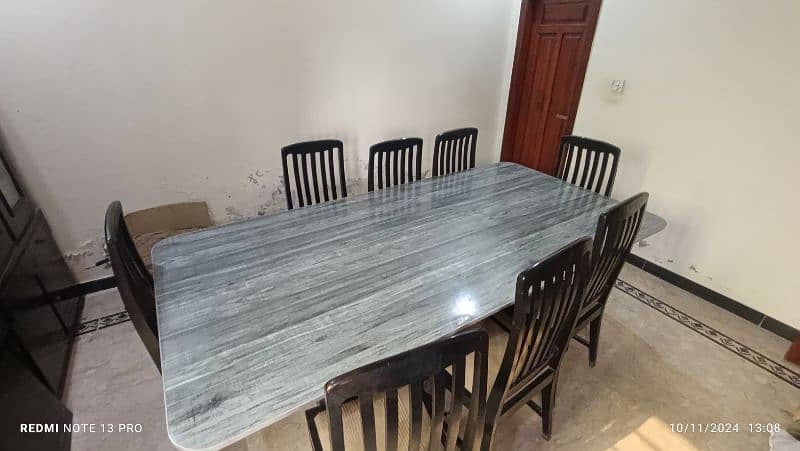 Dining table / 8 seater Dining table/ 8 Wooden chairs/ Table 2