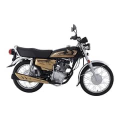 Honda 125 Self Start Black Golden Edition