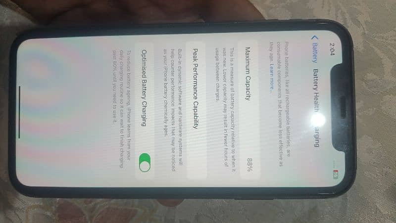 iphone 11 non PTA JV 64 gb battery health 88 all okay 4