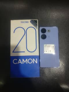 Tecno Camon 20 (Amoled) Ram=8+8gb Storage=256gb with box and charger