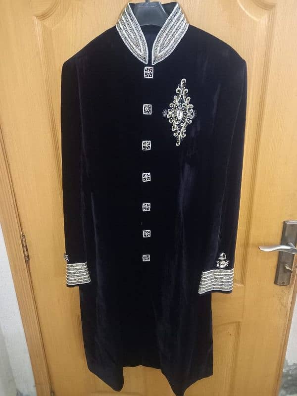 2 sherwani black and mehroon in emaculate condition 3