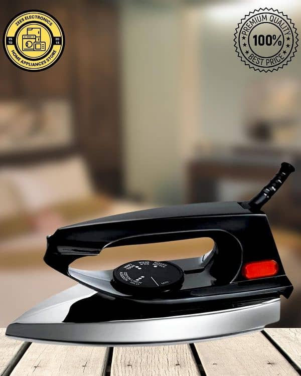 Portable 1000w Black Dry iron from home Cinema 3