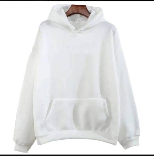 men's white fleece hoodiea 2