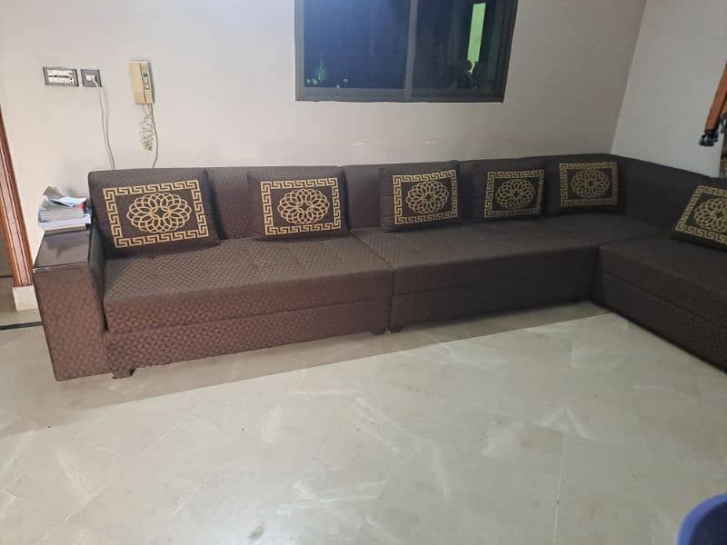 L shape 10 seat sofa set 4