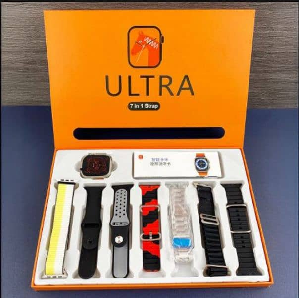 7 IN 1 SMART WATCH . 7 STRAPS ULTRA SMART WATCHS FOR SALE . 2