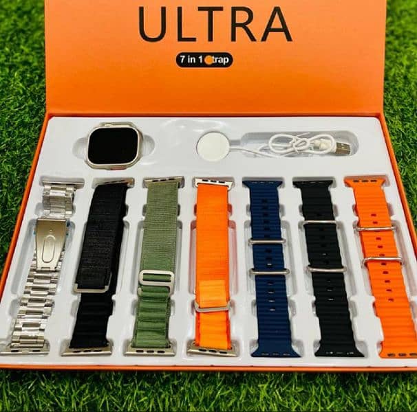 7 IN 1 SMART WATCH . 7 STRAPS ULTRA SMART WATCHS FOR SALE . 4