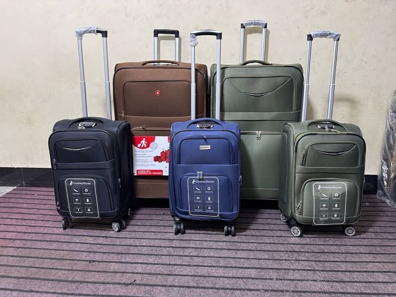 Luggage bags/ travel suitcases/ trolley bags/ travel trolley/ attachi 3