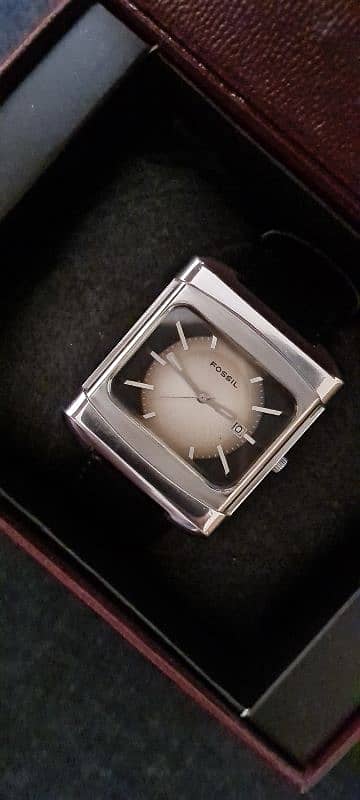 Fossil Gents wrist watch square dial Rare n Unique edition fossil 7