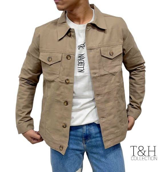 Article Gents Cotton denim jacket Full stretchable 2