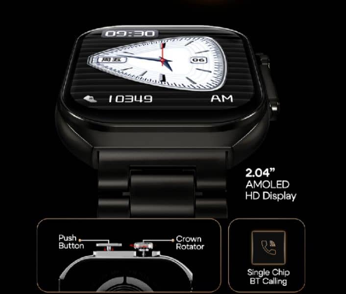 Zero Elite Smart Watch | 2.04" AMOLED Display. 1