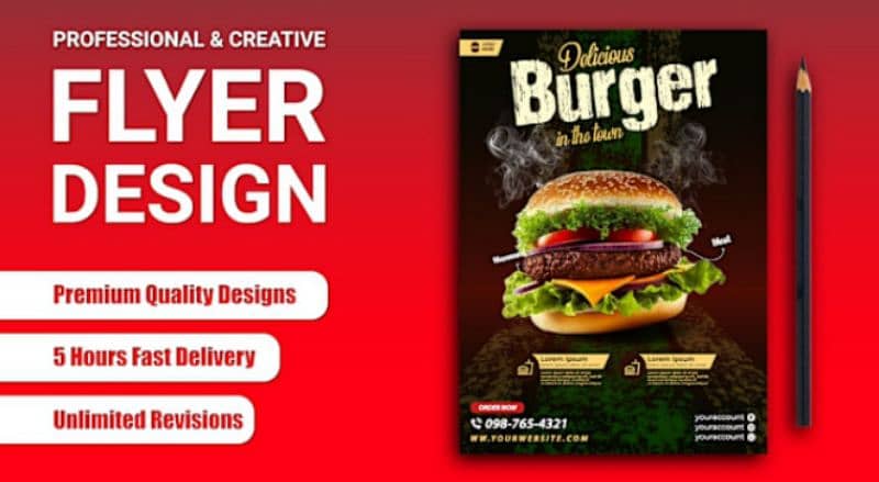 I will design custom flyer, broucher and poster for your Business. 0