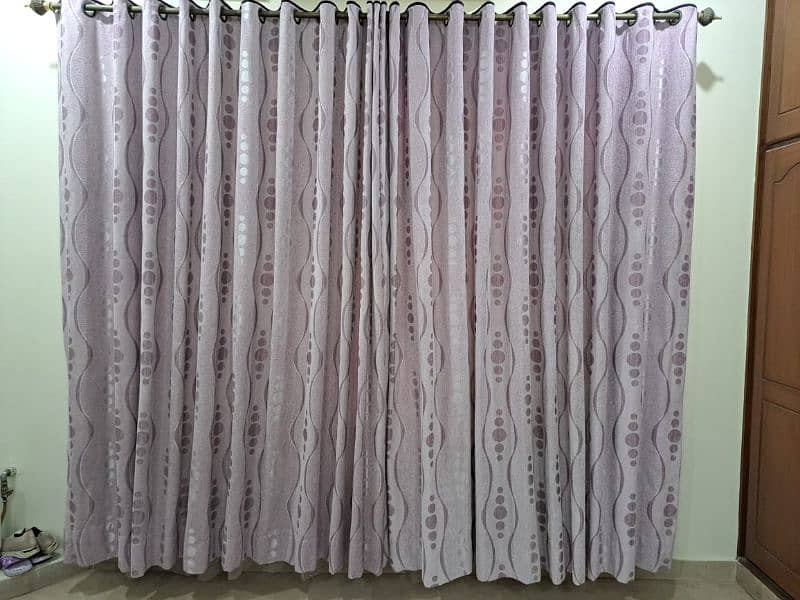 curtains of jakat and organza net 0