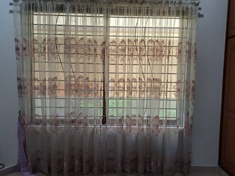 curtains of jakat and organza net 3