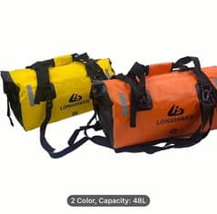 48L Waterproof Duffle Bag for Moto Touring, Camping