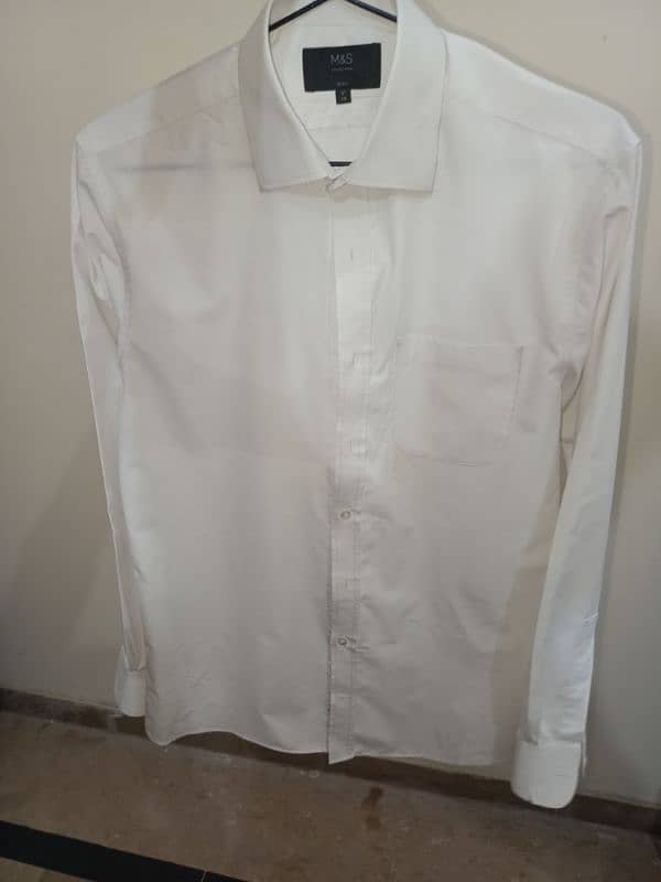 Marks & Spencer White Shirts - White Collar Shirts 0