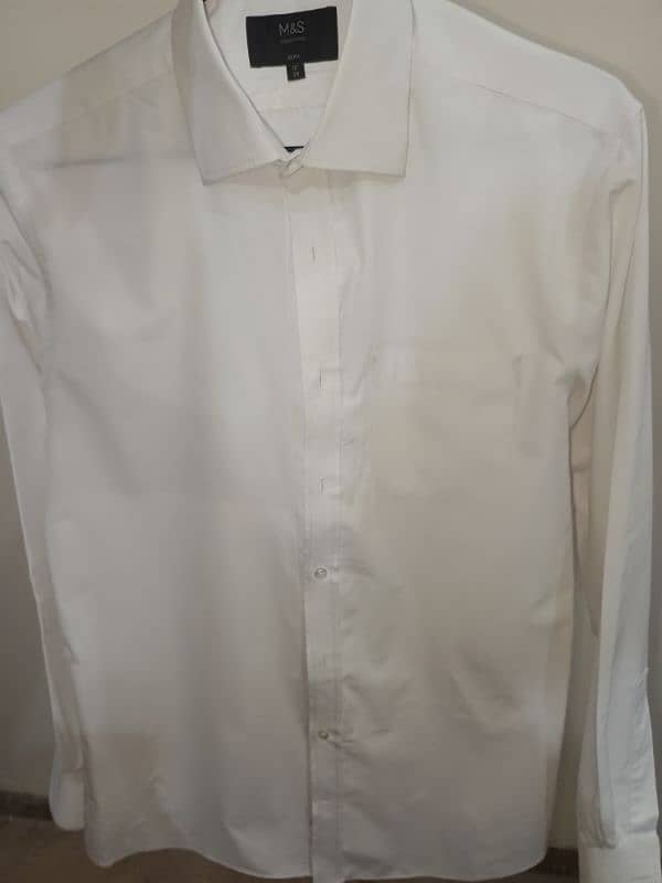 Marks & Spencer White Shirts - White Collar Shirts 2