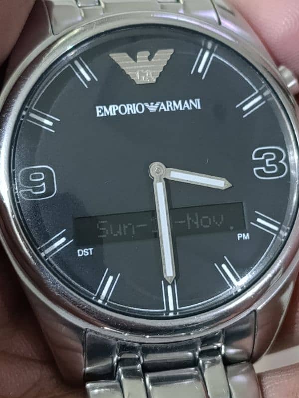 Rare Emporio Armani AR-0519 Mens Ana Digital Watch 2