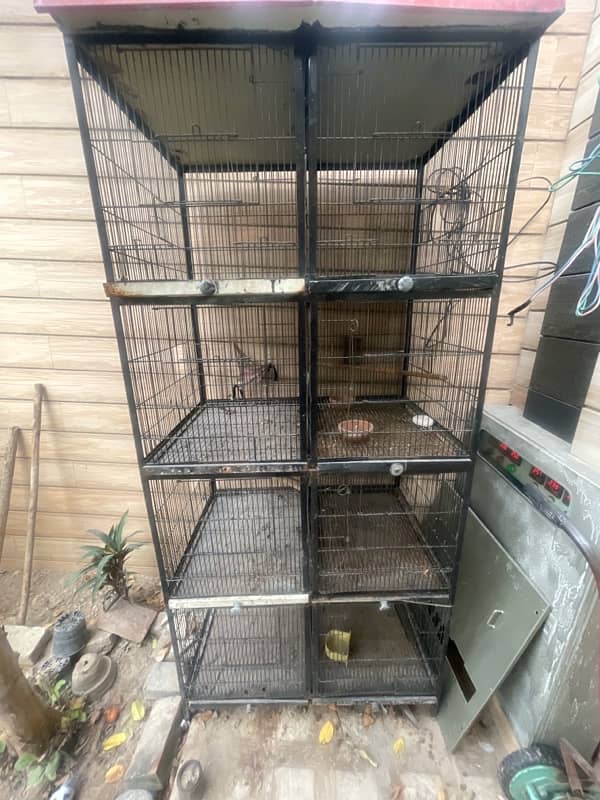 birds cage with 8 sections 1